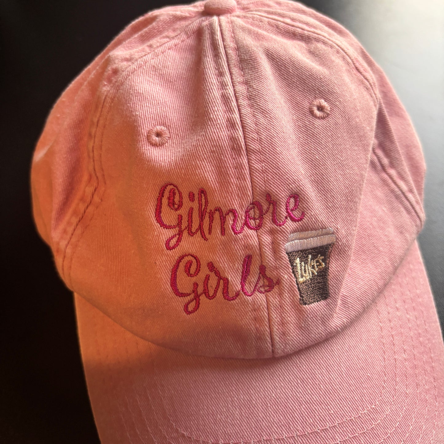 GILMORE GIRLS PINK EMBROIDERED CAP *SECONDS*