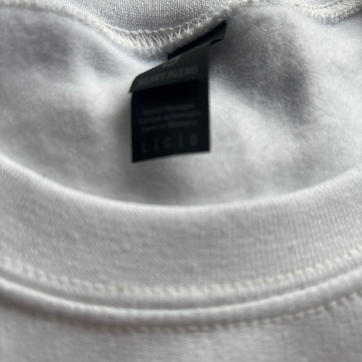 LARGE WHITE STARS HOLLOW XMAS PRINTED SWEATSHIRT *SAMPLE*