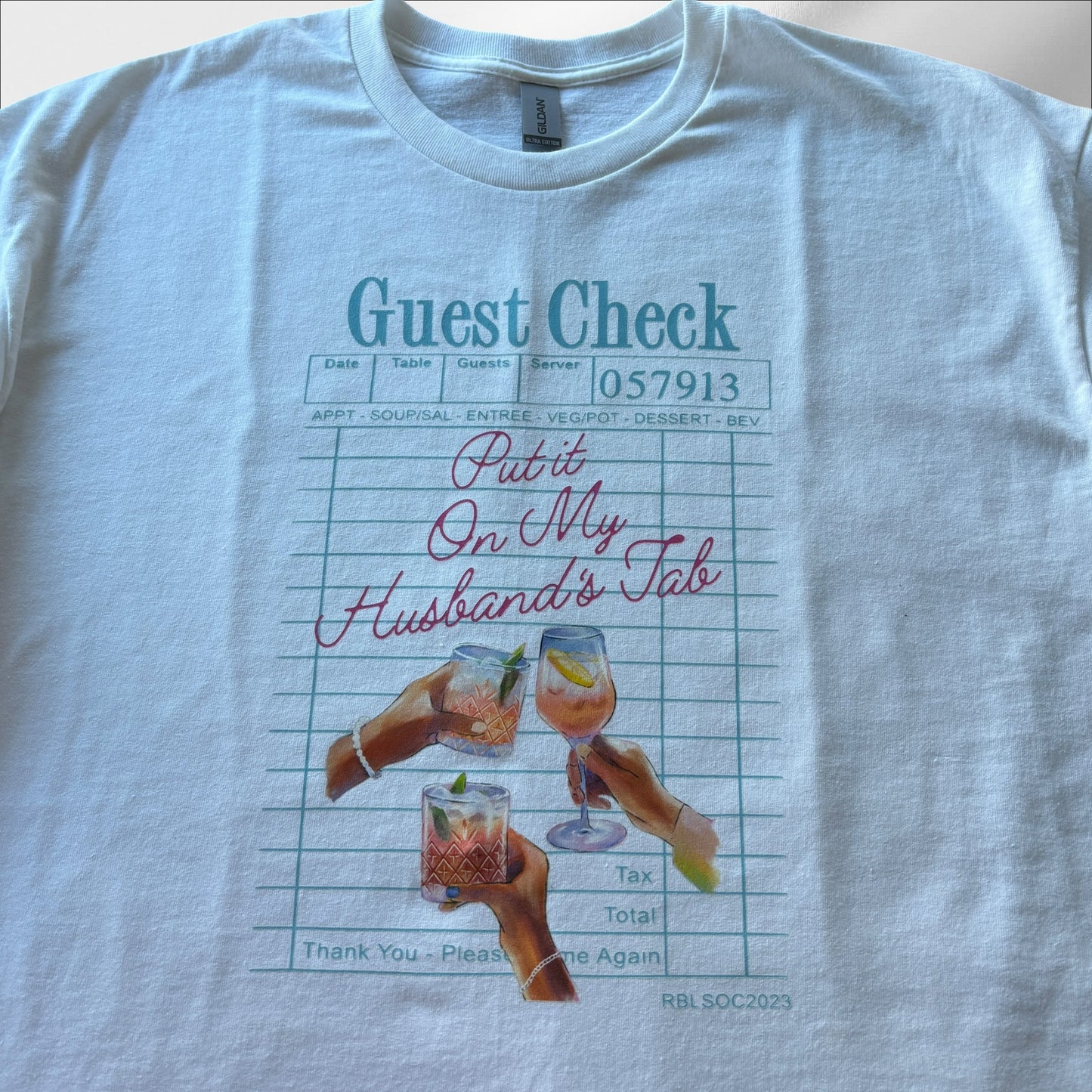 PUT IT ON MY HUSBAND'S TAB PRINTED T-SHIRT/SWEATSHIRT