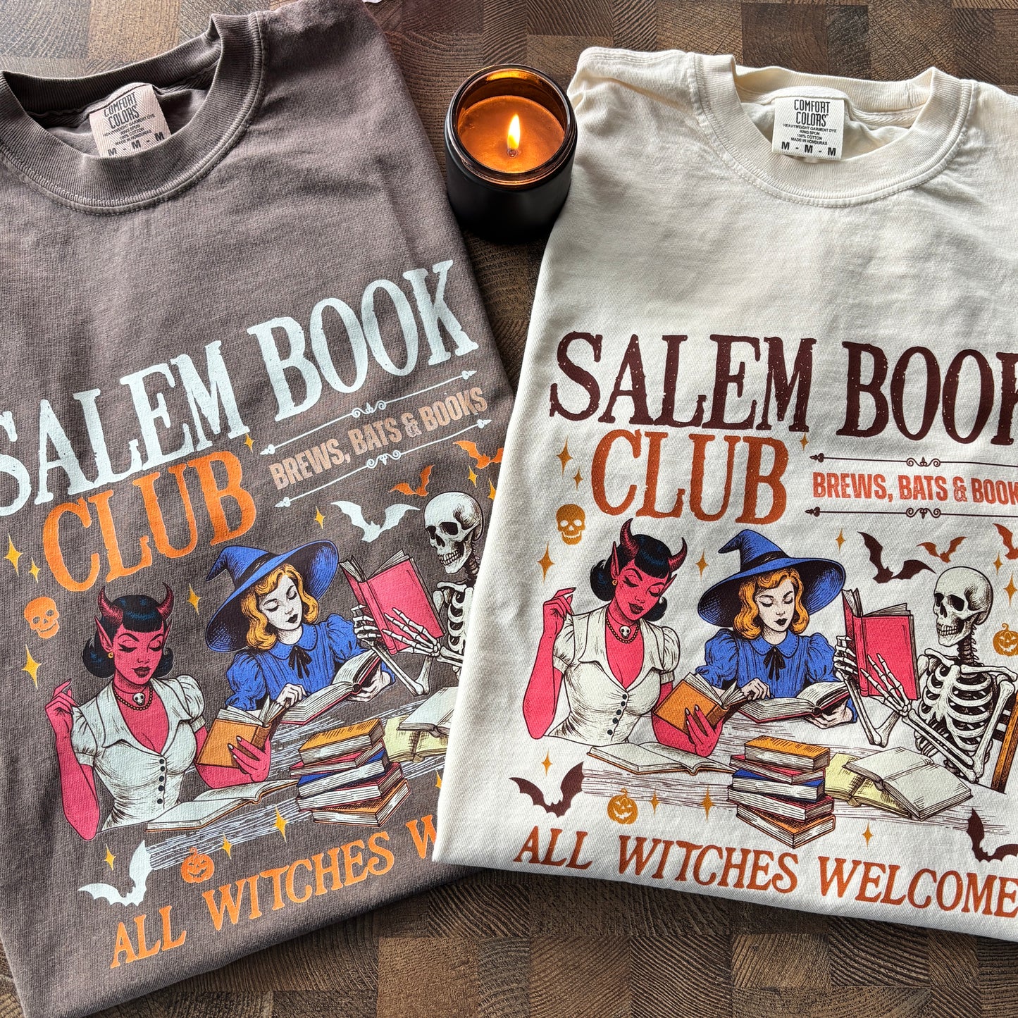 SALEM BOOK CLUB PRINTED COMFORT COLORS T-SHIRT