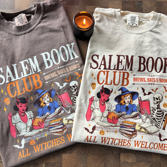 SALEM BOOK CLUB PRINTED COMFORT COLORS T-SHIRT