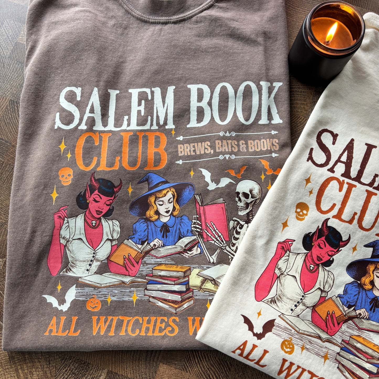 SALEM BOOK CLUB PRINTED COMFORT COLORS T-SHIRT