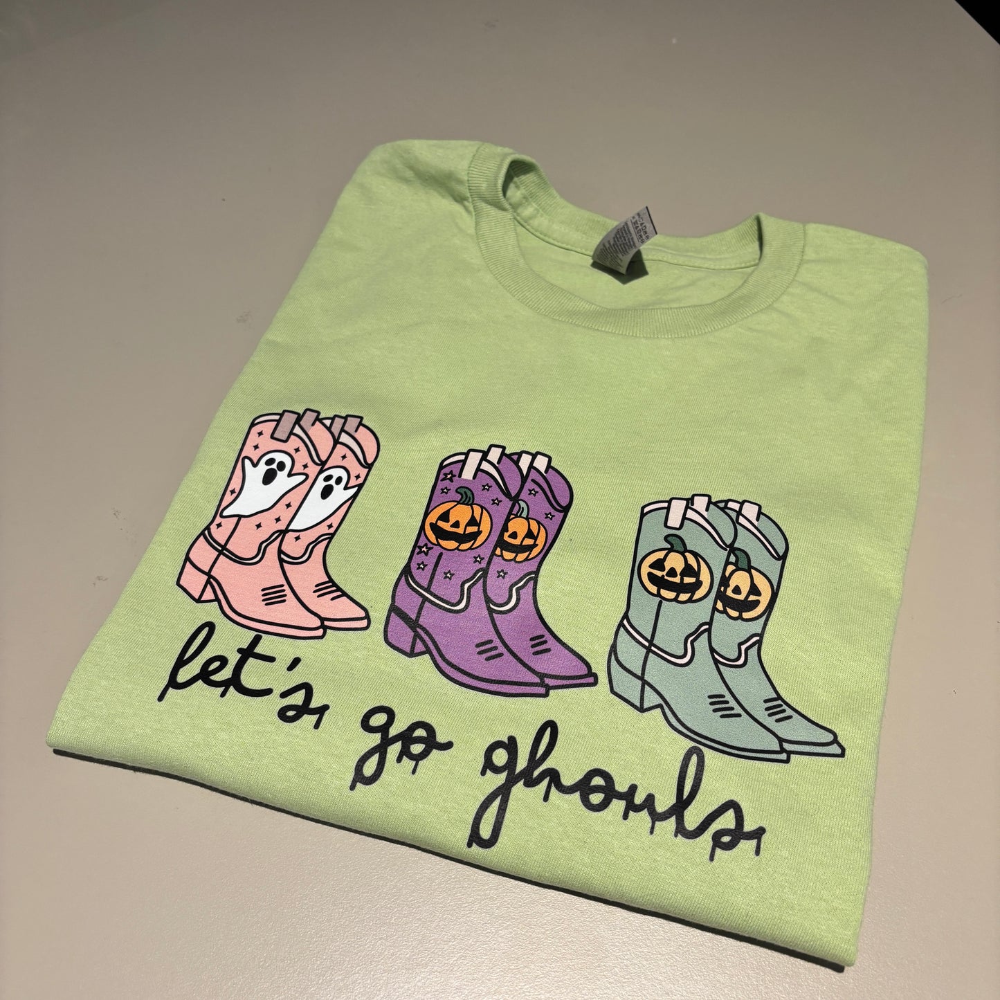 MEDIUM LETS GO GHOULS TEE