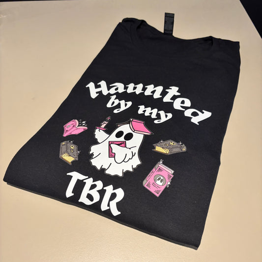 4XL BLACK HAUNTED BY MY TBR TEE