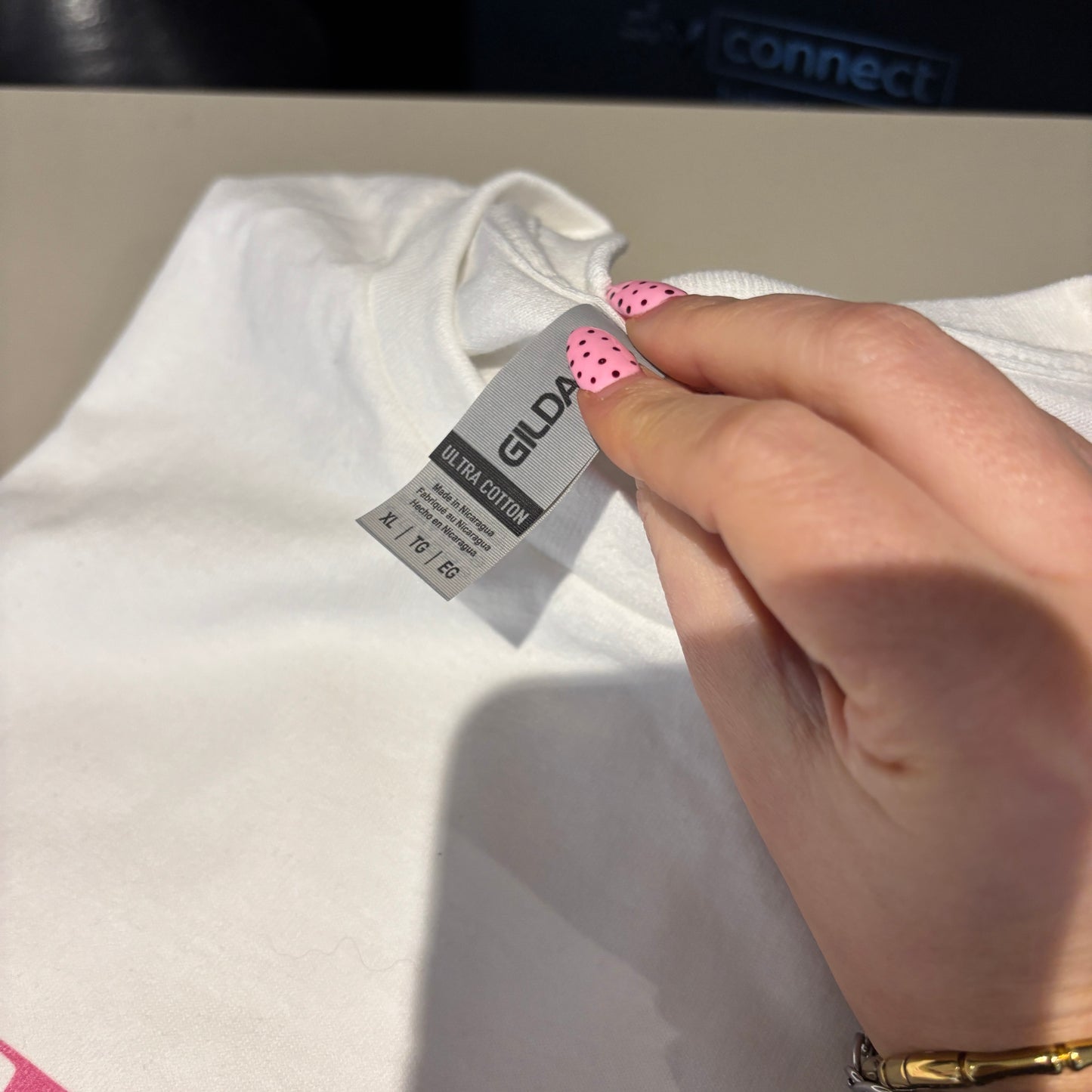 XL WHITE MARTINIS & BIKINIS TEE