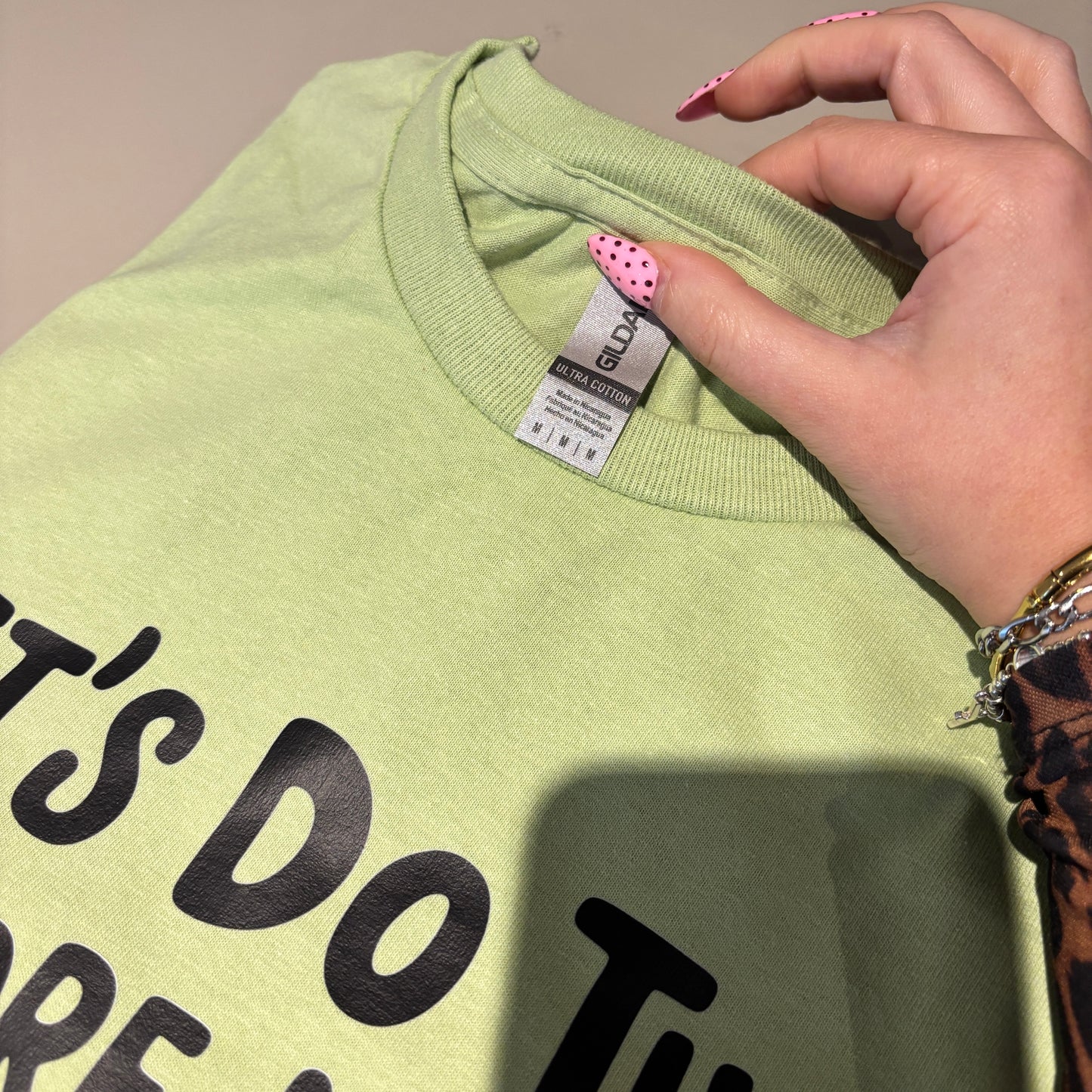 MEDIUM GREEN LETS DO THIS BEFORE THE ANXIETY TEE