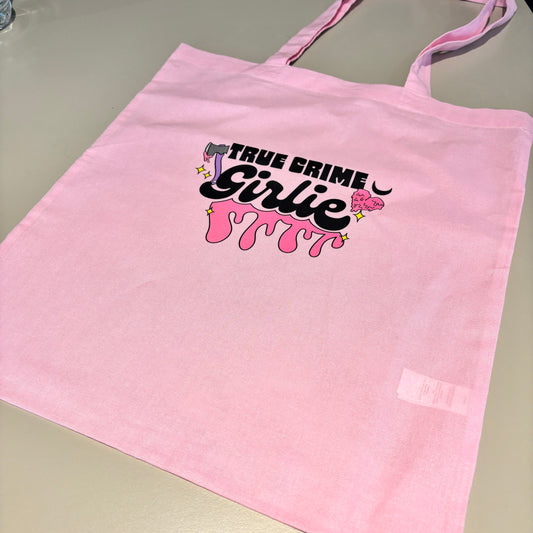 TRUE CRIME GIRLIE LIGHTWEIGHT PINK TOTE