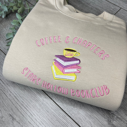 STARS HOLLOW COFFEE & CHAPTERS BOOK CLUB EMBROIDERED SWEATSHIRT