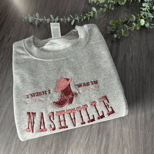 NASHVILLE EMBROIDERED SWEATSHIRT