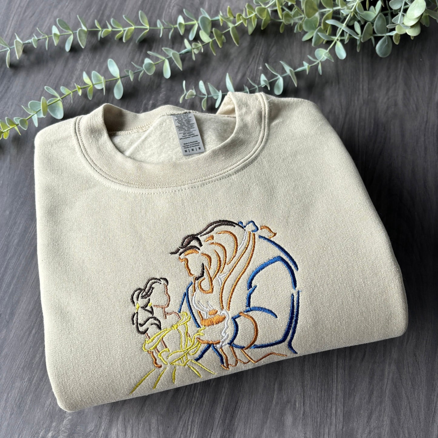 BELLE & BEAST EMBROIDERED SWEATSHIRT