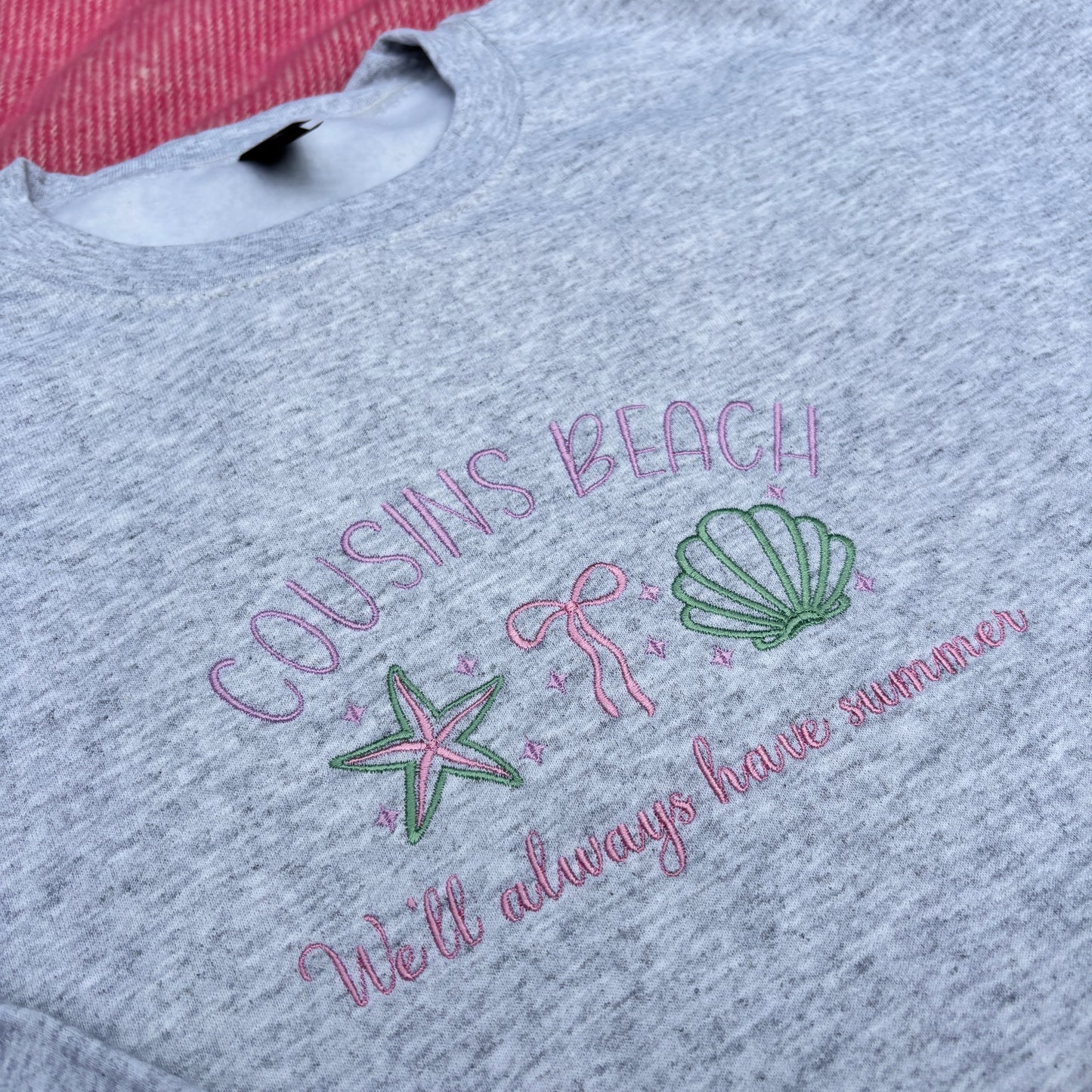 COUSINS BEACH - WE'LL ALWAYS HAVE SUMMER EMBROIDERED SWEATSHIRT