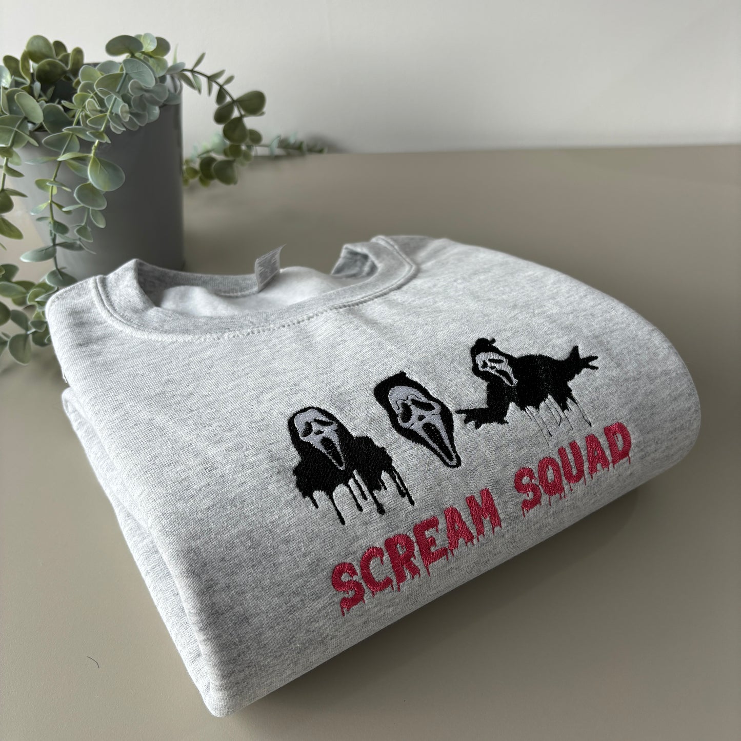 SCREAM SQUAD EMBROIDERED SWEATSHIRT