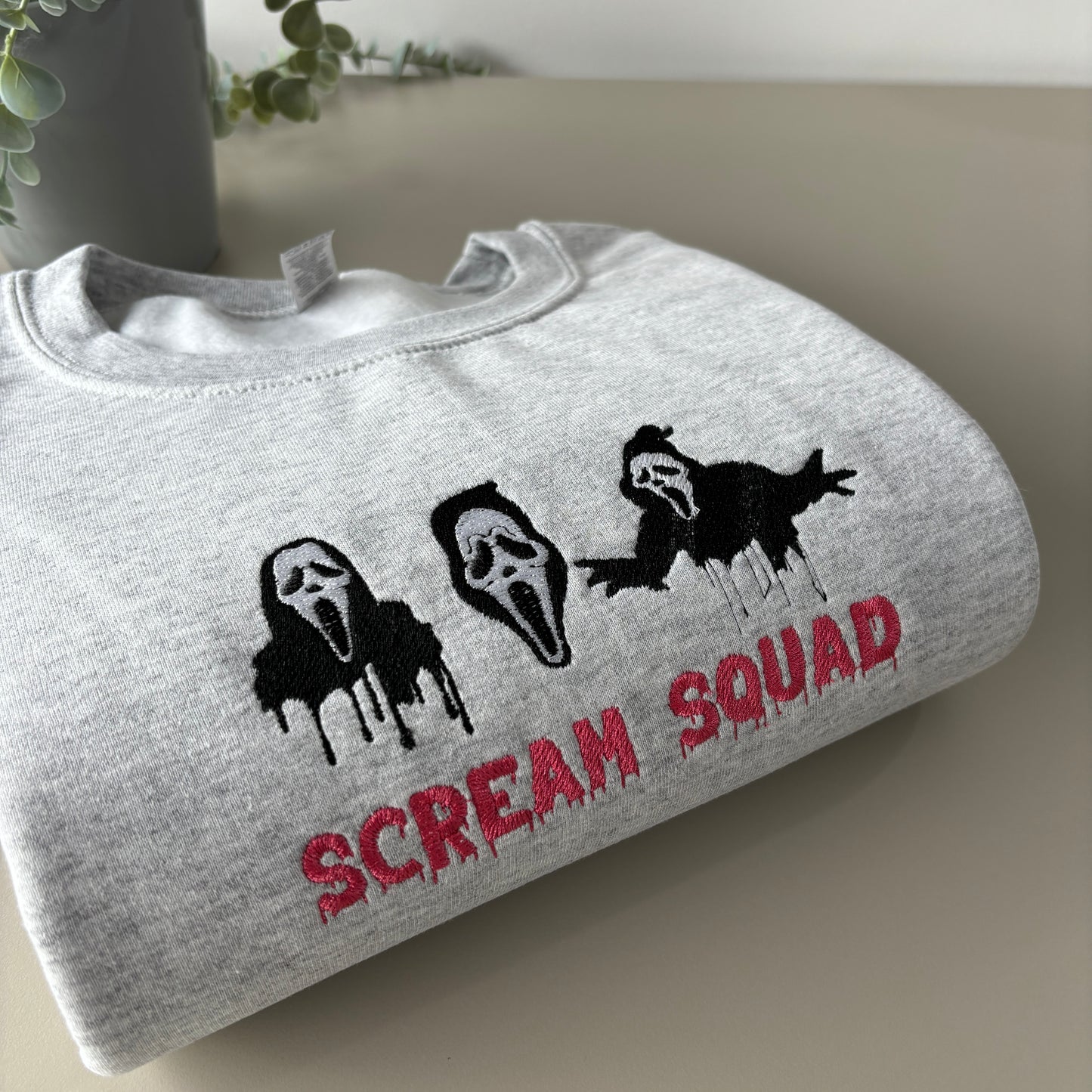 SCREAM SQUAD EMBROIDERED SWEATSHIRT