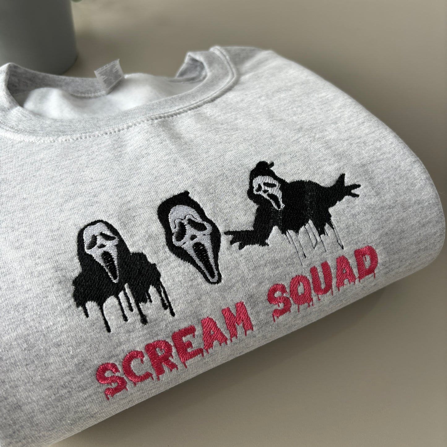 SCREAM SQUAD EMBROIDERED SWEATSHIRT