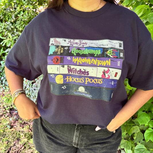 90S HALLOWEEN VHS PRINTED T-SHIRT/ SWEATSHIRT