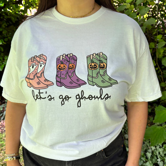 LET'S GO GHOULS PRINTED T-SHIRT/ SWEATSHIRT