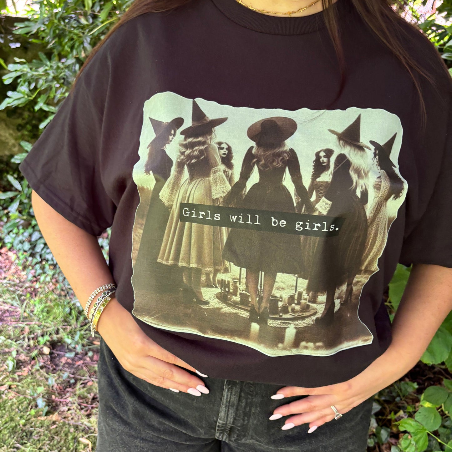GIRLS WILL BE GIRLS PRINTED T-SHIRT/ SWEATSHIRT