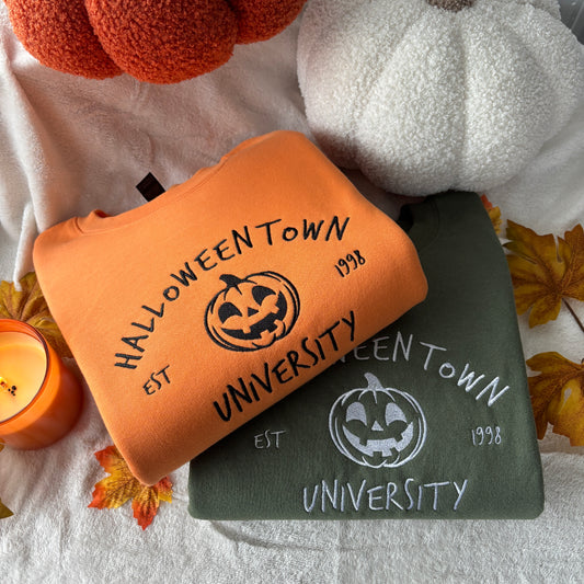 HALLOWEENTOWN EMBROIDERED SWEATSHIRT