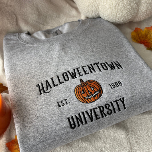 HALLOWEENTOWN UNIVERSITY EMBROIDERED SWEATSHIRT