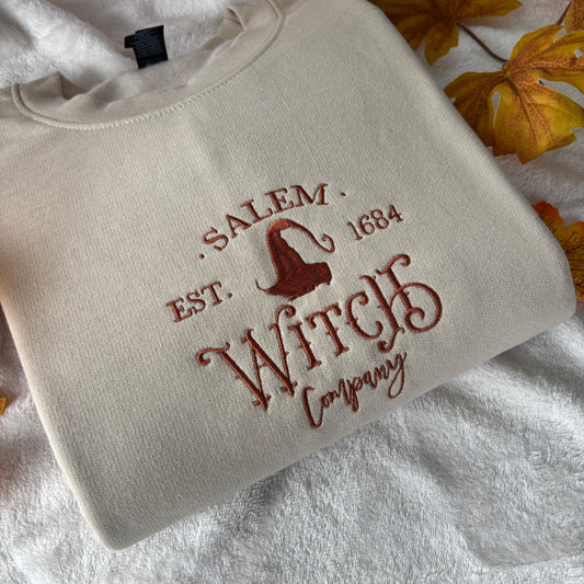 SALEM WITCH COMPANY EMBROIDERED SWEATSHIRT