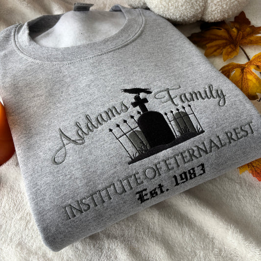 ADDAMS FAMILY EMBROIDERED SWEATSHIRT