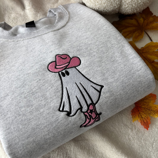 COWBOY GHOST EMBROIDERED SWEATSHIRT