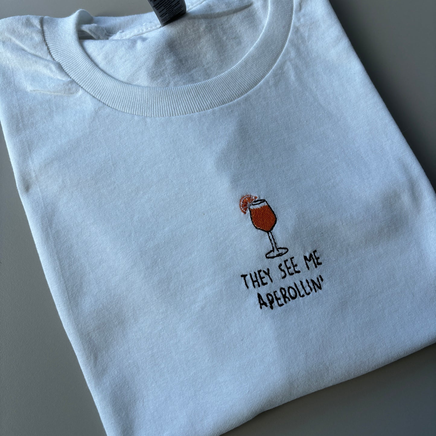 SUMMER COCKTAILS EMBROIDERED T-SHIRT