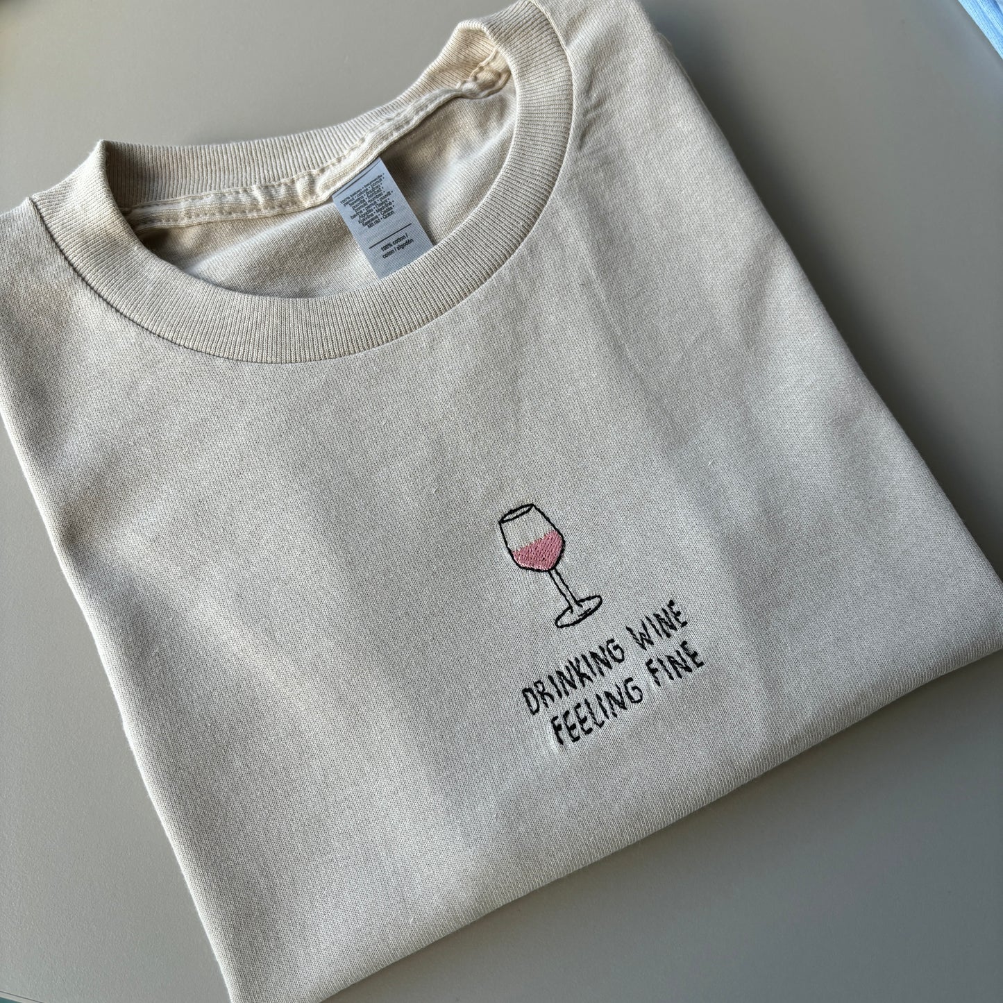 SUMMER COCKTAILS EMBROIDERED T-SHIRT