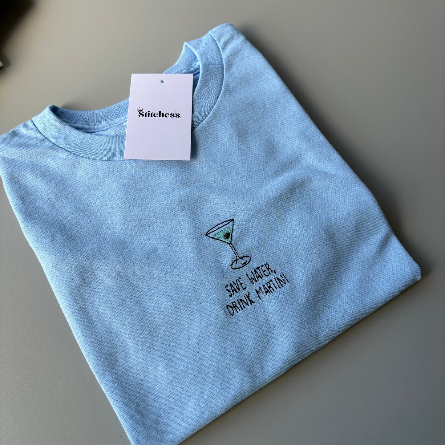 SUMMER COCKTAILS EMBROIDERED T-SHIRT