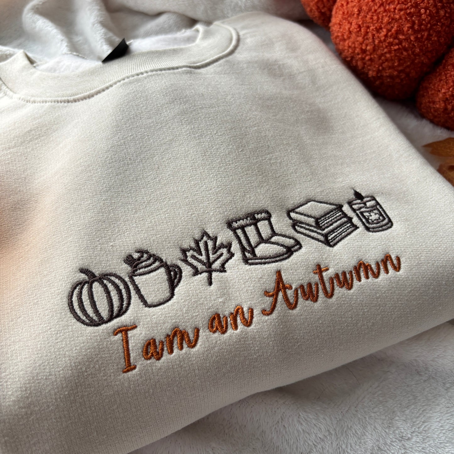 I AM AN AUTUMN EMBROIDERED SWEATSHIRT