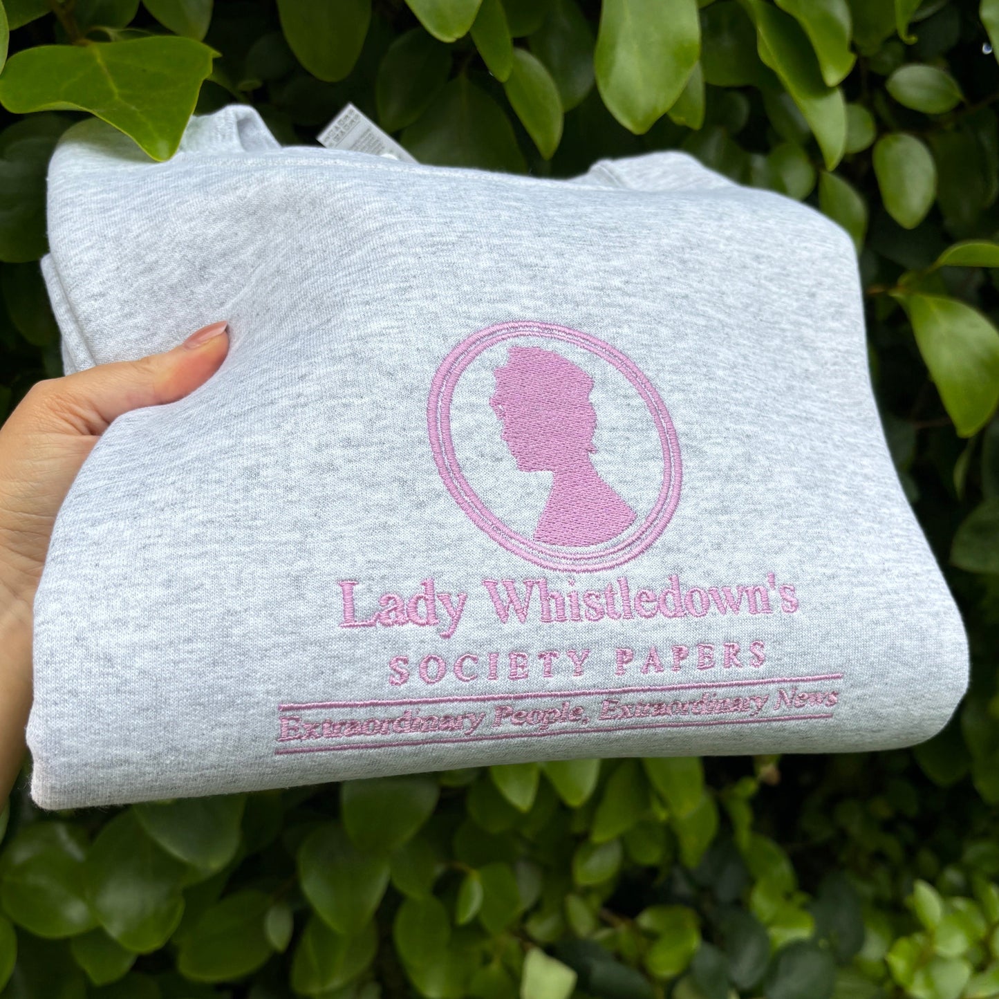 LADY WHISTLEDOWN EMBROIDERED SWEATSHIRT