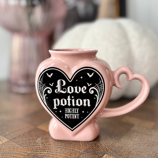 LOVE POTION HEART SHAPED MUG