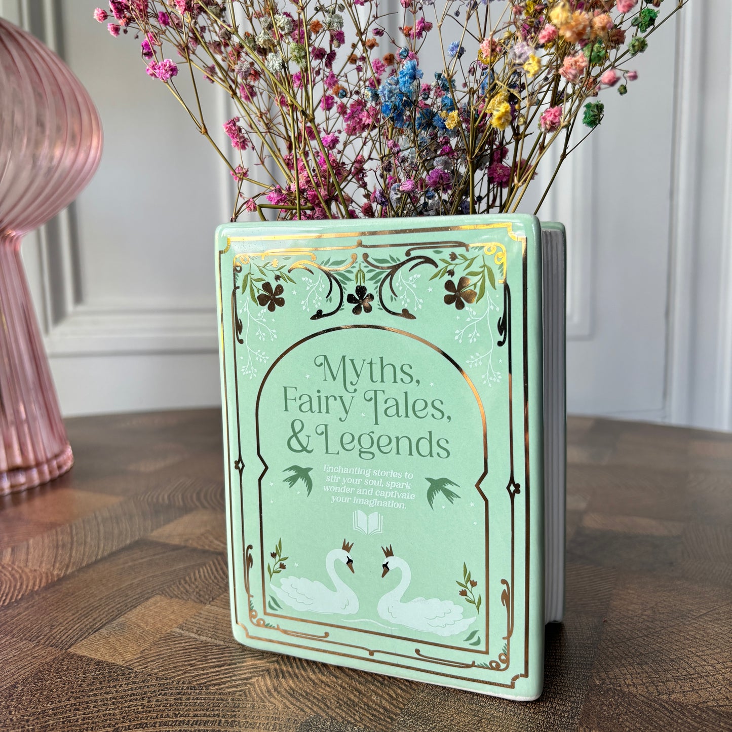 BOOKISH PASTEL BOOK SHAPED VASE