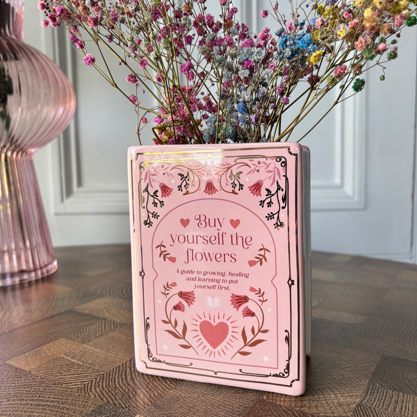 BOOKISH PASTEL BOOK SHAPED VASE