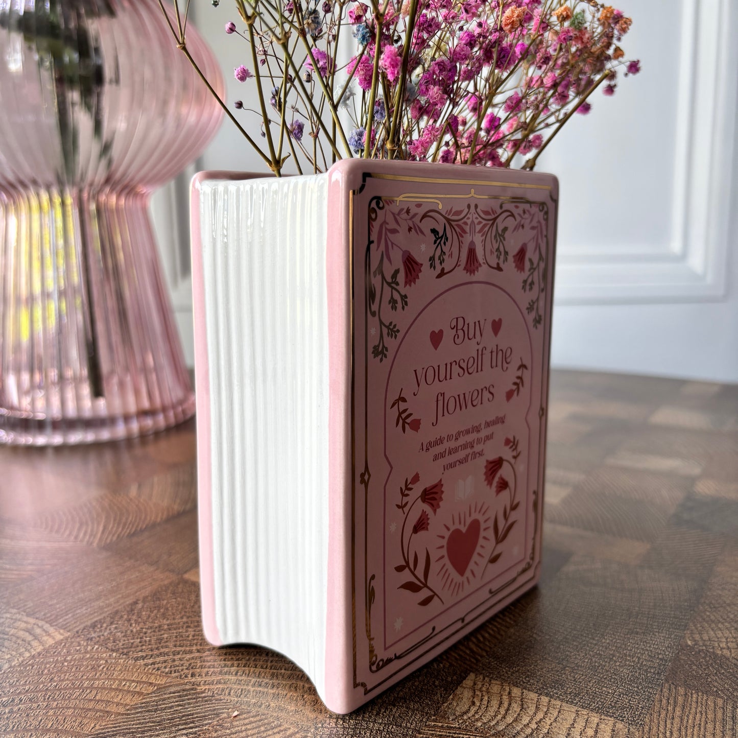 BOOKISH PASTEL BOOK SHAPED VASE