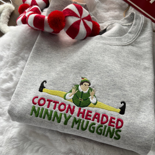 COTTON HEADED NINNYMUGGINS EMBROIDERED SWEATSHIRT