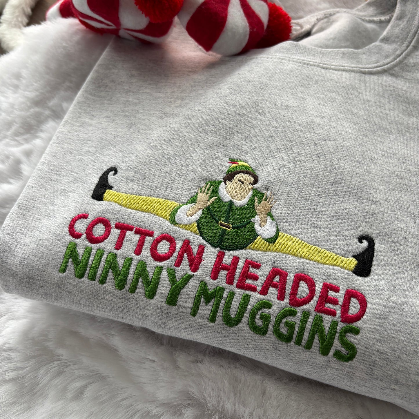 COTTON HEADED NINNYMUGGINS EMBROIDERED SWEATSHIRT