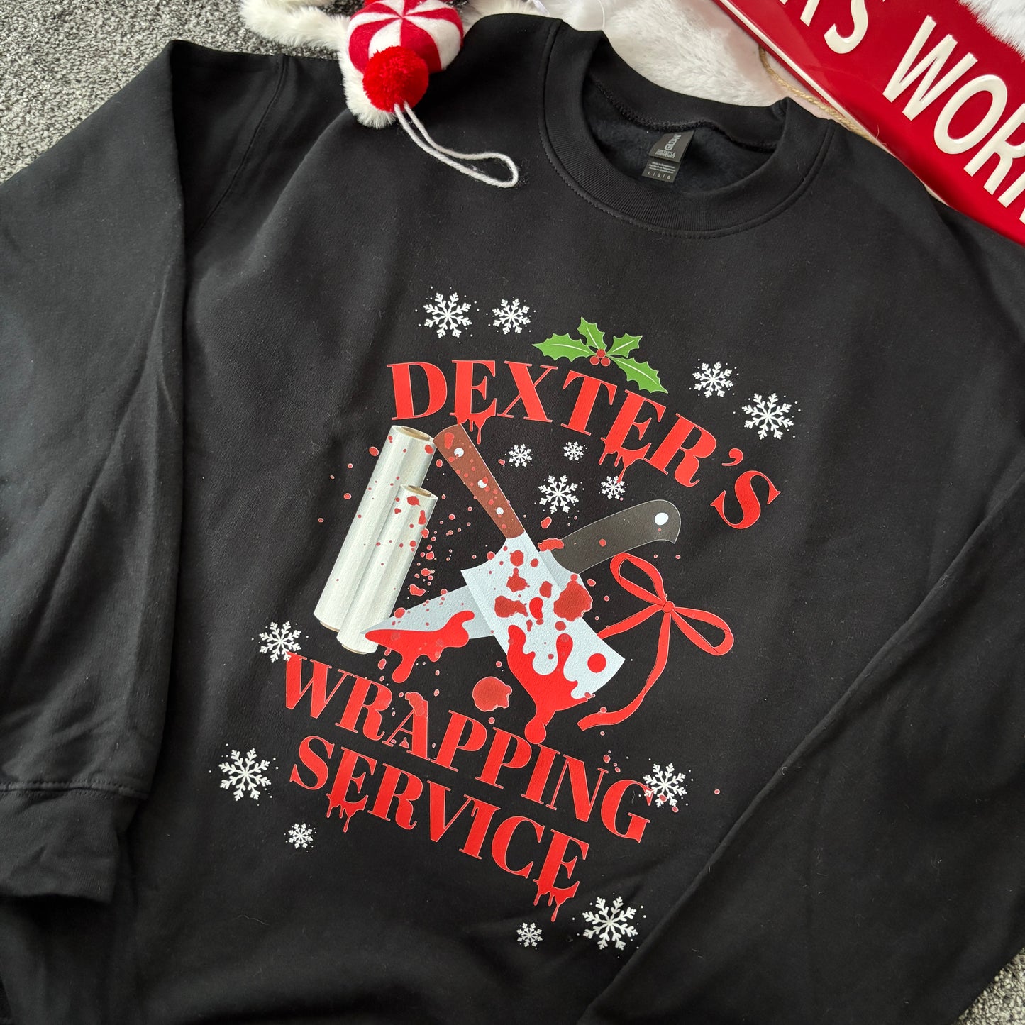 DEXTER'S WRAPPING SERVICE PRINTED T-SHIRT/ SWEATSHIRT