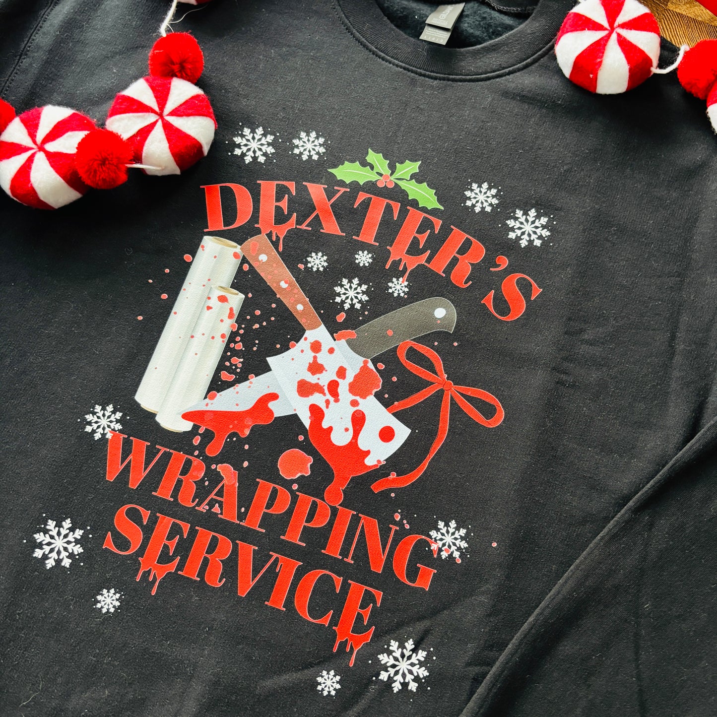 DEXTER'S WRAPPING SERVICE PRINTED T-SHIRT/ SWEATSHIRT