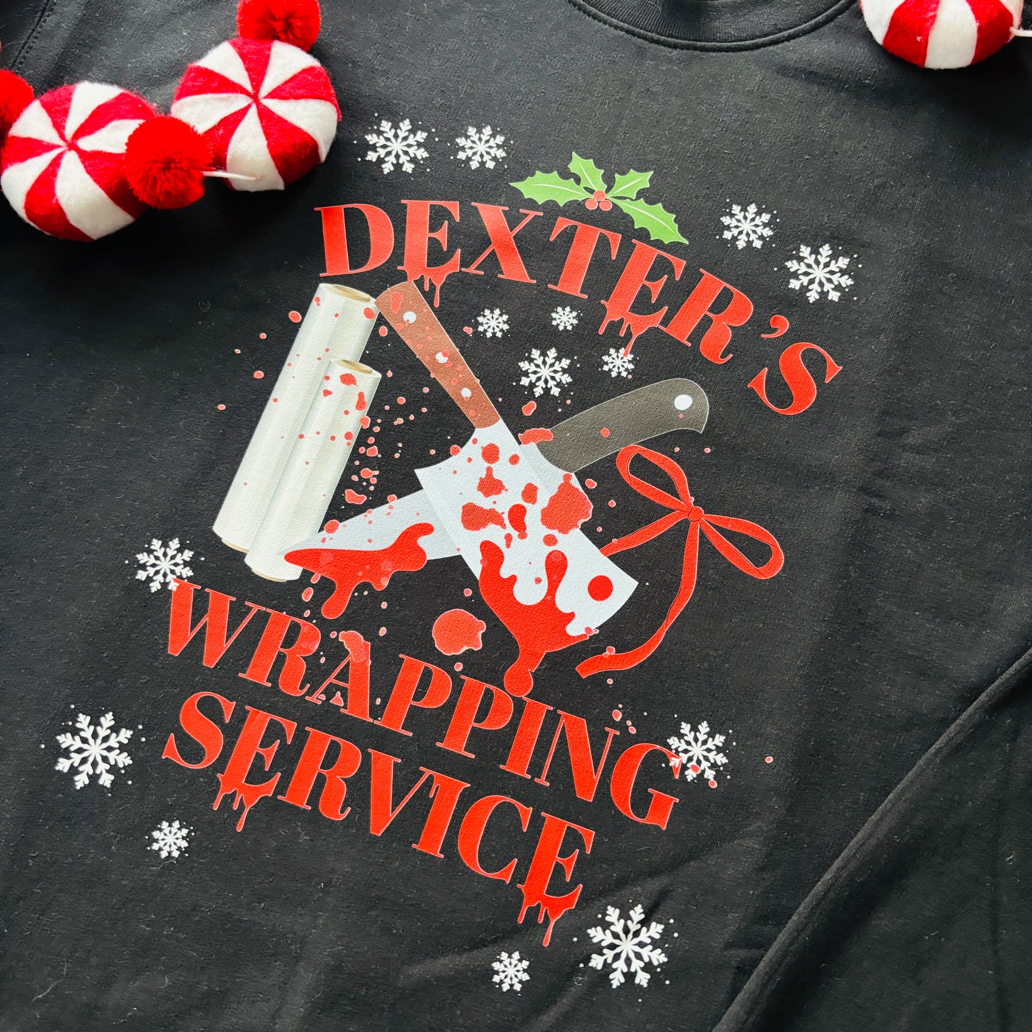 DEXTER'S WRAPPING SERVICE PRINTED T-SHIRT/ SWEATSHIRT