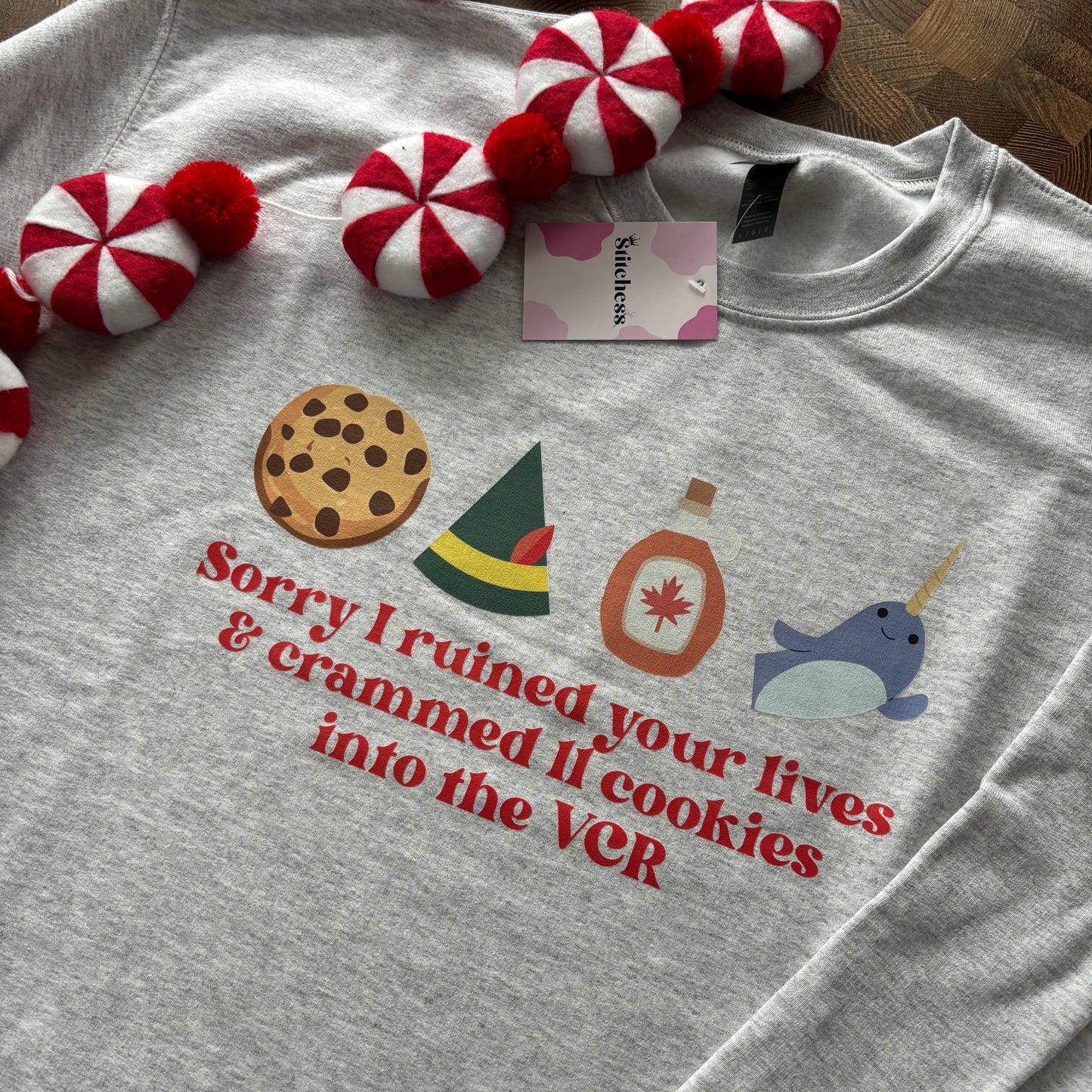 SORRY I RUINED YOUR LIVES ELF PRINTED T-SHIRT/ SWEATSHIRT