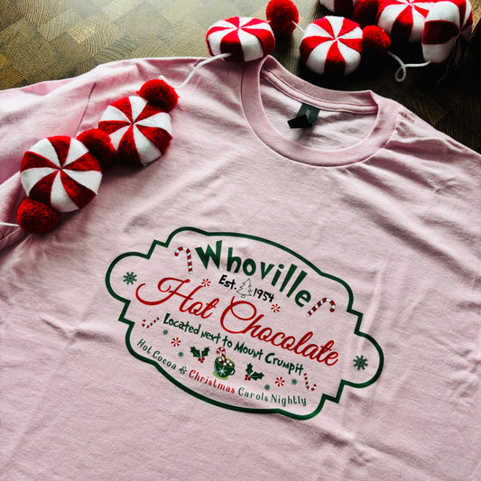 WHOVILLE HOT CHOCOLATE PRINTED T-SHIRT/ SWEATSHIRT