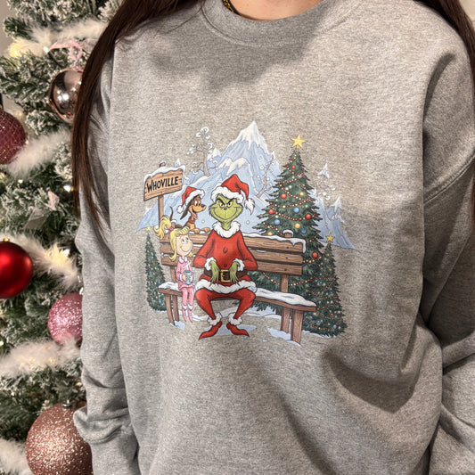 WHOVILLE VINTAGE STYLE PRINTED T-SHIRT/ SWEATSHIRT