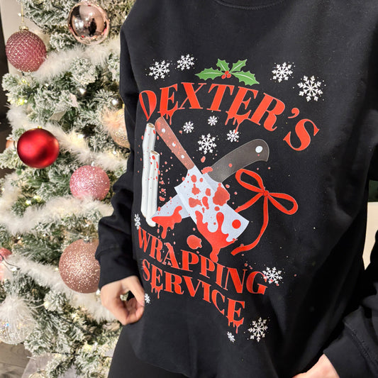 DEXTER'S WRAPPING SERVICE PRINTED T-SHIRT/ SWEATSHIRT