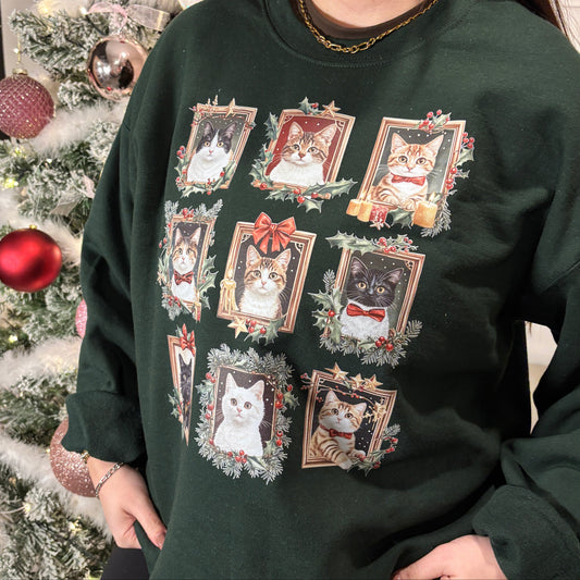 CRAZY CAT LADY PRINTED T-SHIRT/ SWEATSHIRT