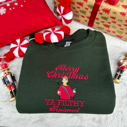 HOME ALONE EMBROIDERED SWEATSHIRT