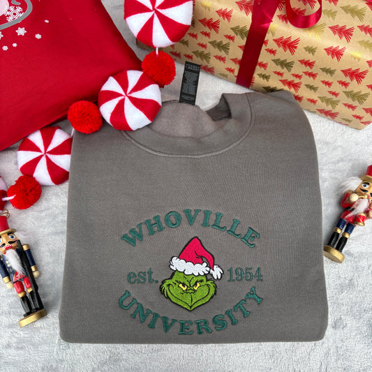 WHOVILLE UNIVERSITY EMBROIDERED SWEATSHIRT