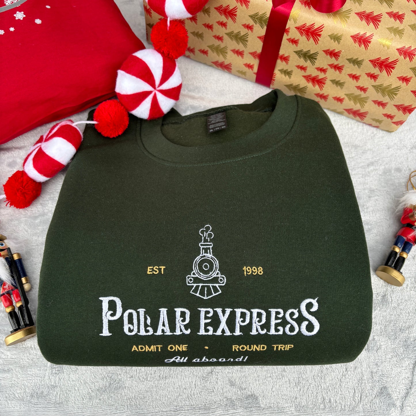 POLAR EXPRESS EMBROIDERED SWEATSHIRT