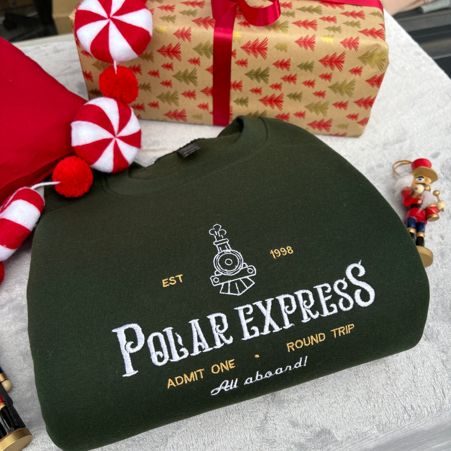 POLAR EXPRESS EMBROIDERED SWEATSHIRT