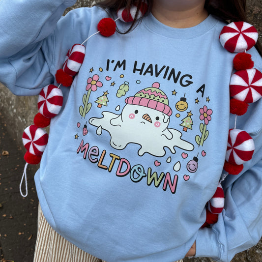 HAVING A MELTDOWN PRINTED T-SHIRT/ SWEATSHIRT